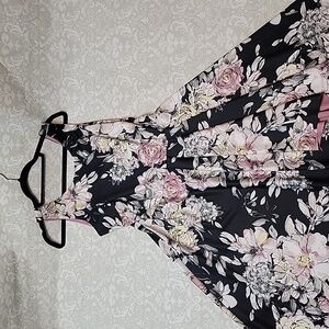 Sleeveless Floral Dress